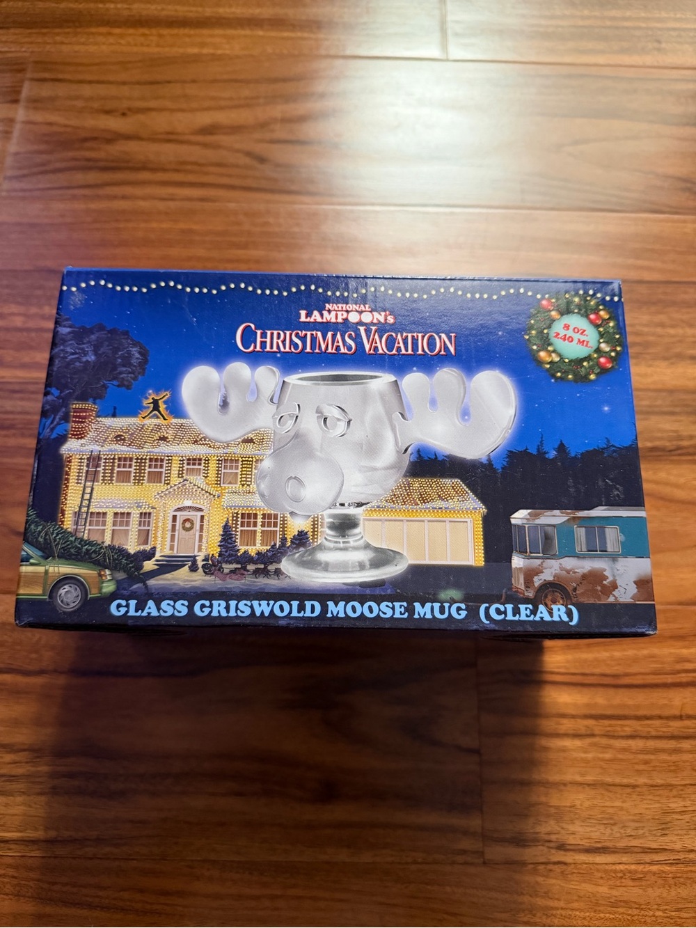 National Lampoon's Christmas Vacation Clear Glass Griswold Moose Mug